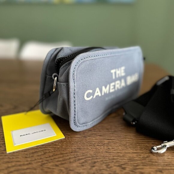 NWT！Marc Jacobs The Camera Bag -Blue Shadow -Webbing canvas - Picture 14 of 15